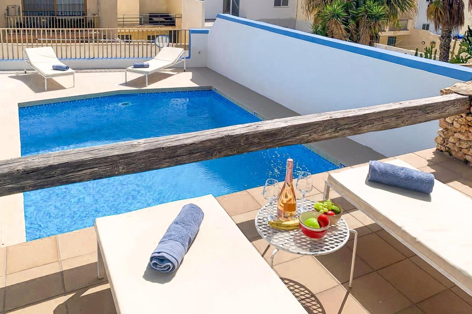 Pool & Sea Merill Apartments Mellieħa Exteriér fotografie
