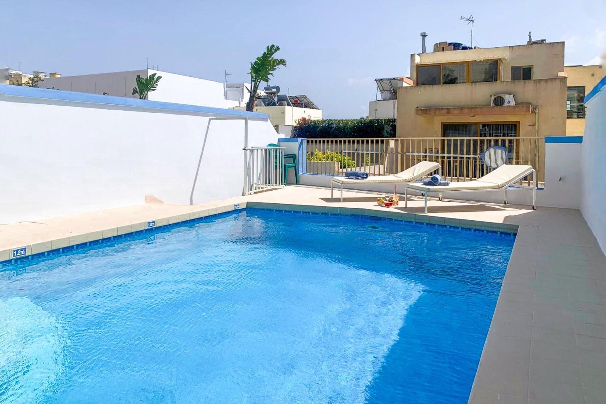 Pool & Sea Merill Apartments Mellieħa Exteriér fotografie