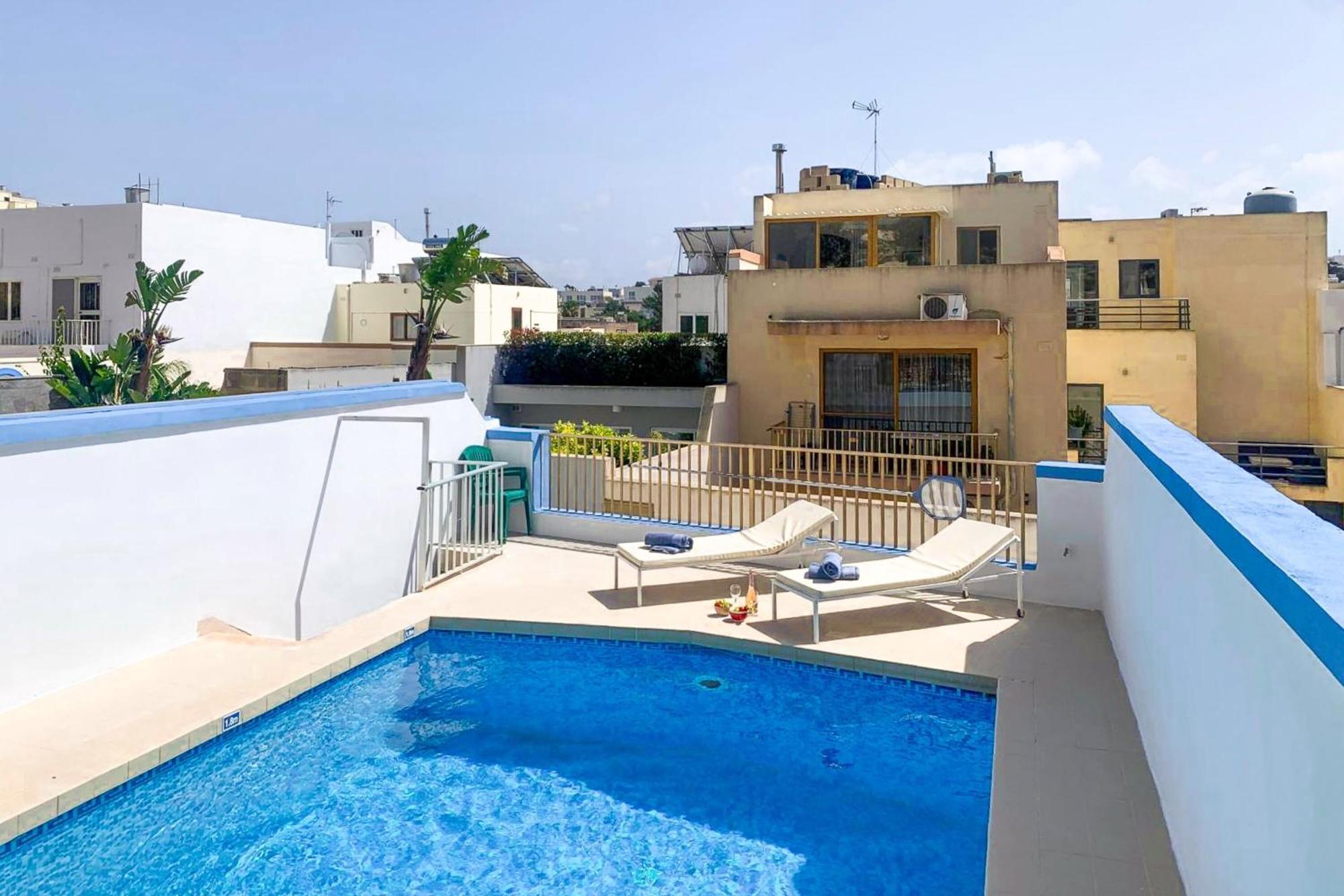 Pool & Sea Merill Apartments Mellieħa Exteriér fotografie